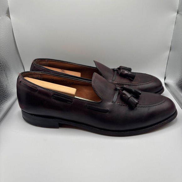 Alden Tassel Moccasin Loafer Burgundy Calf 663 Men's Size 12C - Picture 6 of 9